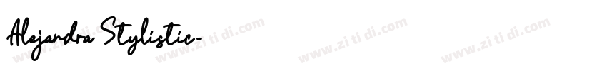 Alejandra Stylistic字体转换